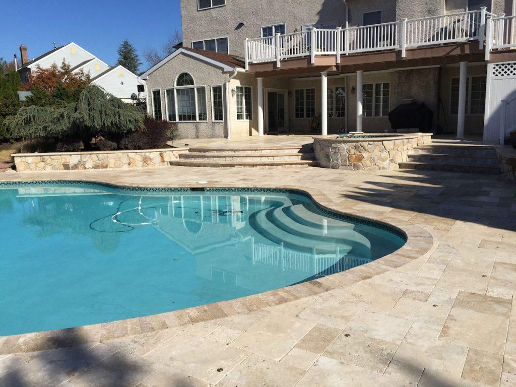 Travertine Pavers - Patio