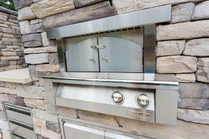 Outdoor Pizza oven and kitchen in Rehoboth Beach, Delaware