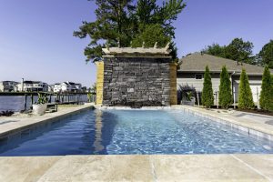 Geometric Pools and waterfalls