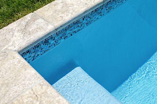 Bella Blue Pool Color with Blue NPT Tile