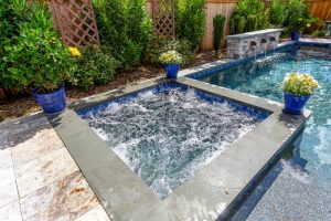 Custom Concrete Pool and Spa in Lewes, Delaware