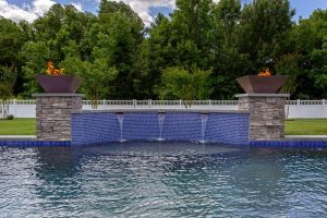 Water and Fire Features in Lewes, Delaware