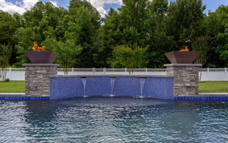 Water and Fire Features in Lewes, Delaware