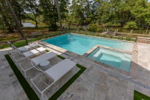Custom Spa and Pool on the Canal