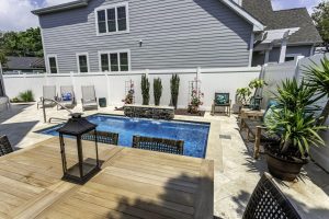 Fiberglass Pool in a Small Space