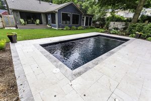 Black Fiberglass Pool