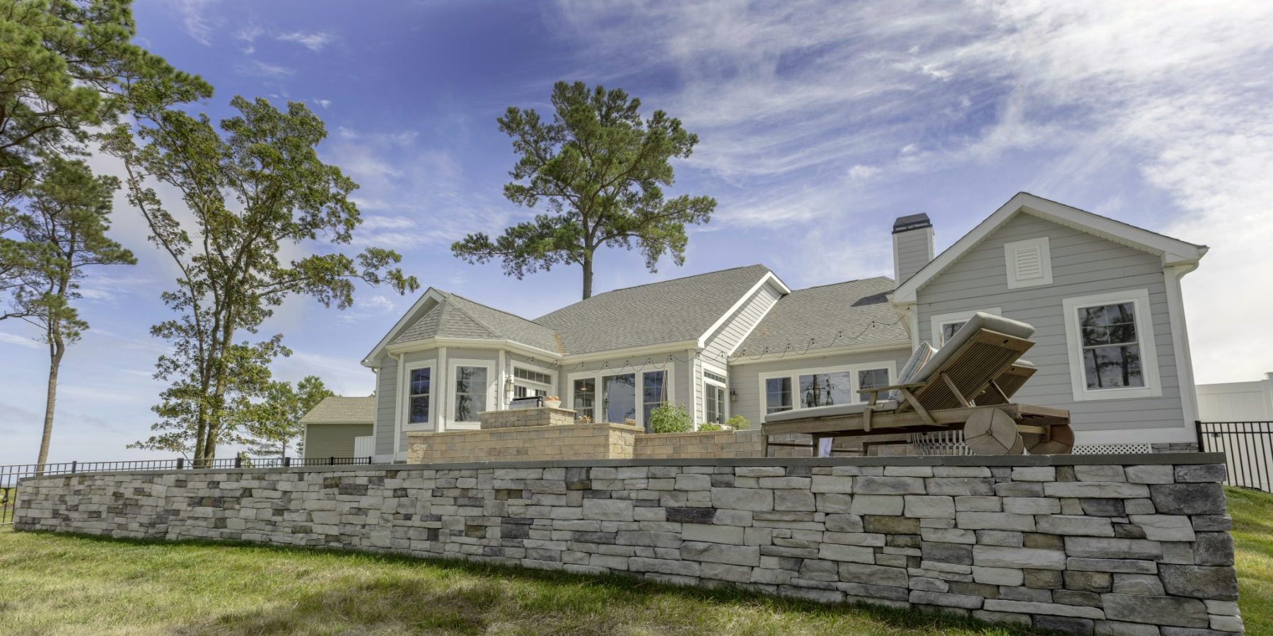 Raised Pool on Sloping Yard
