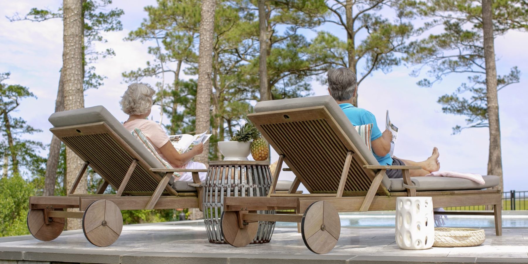 Raised Pool on Sloping Yard