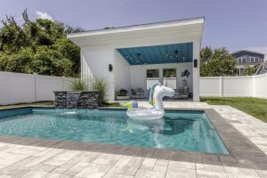 fiberglass pool outdoors