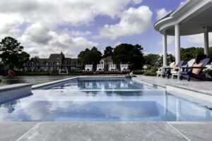 double pool built by Ashton Pools By Design in Delaware