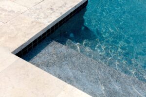speckled pool tiles